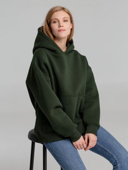 Худи Kulonga Oversize, темно-зеленый (хаки) 