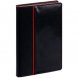 Ежедневник Alanis, недатированный, черный c красным 