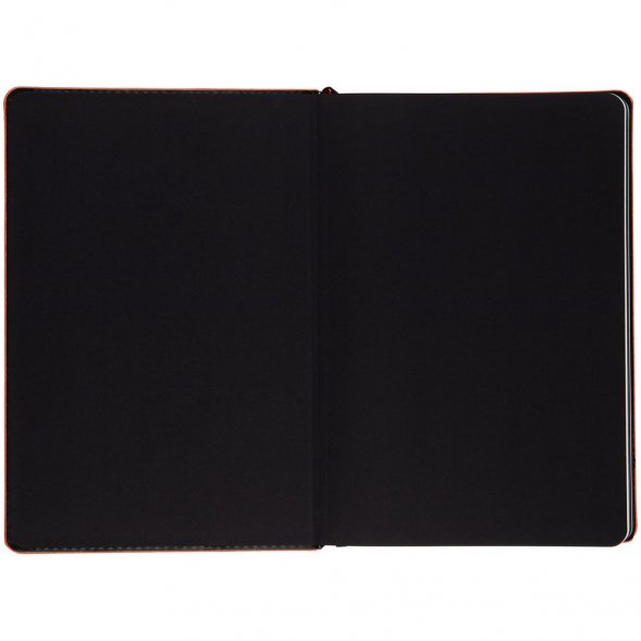 Ежедневник Alanis, недатированный, черный c красным 