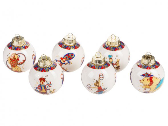 Набор новогодних шаров, 6 шт. 