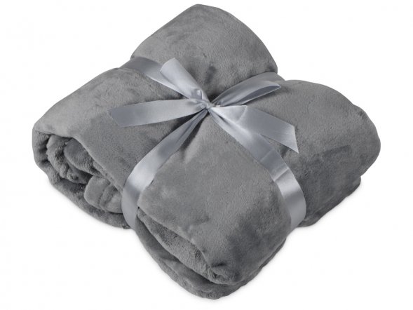 Плед мягкий флисовый Fancy, серый 