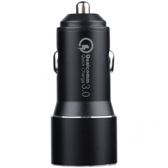 Автомобильное зарядное устройство Volto, черное 