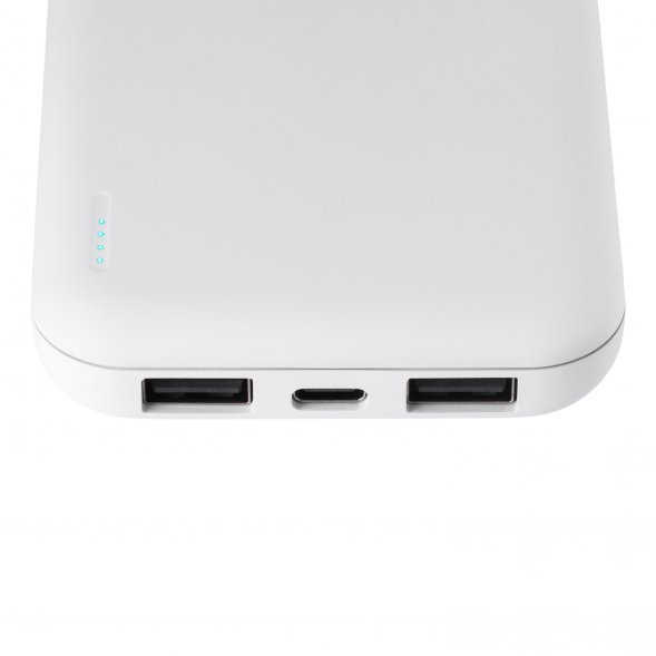 Внешний аккумулятор с подсветкой Luce 10000 mAh, белый 