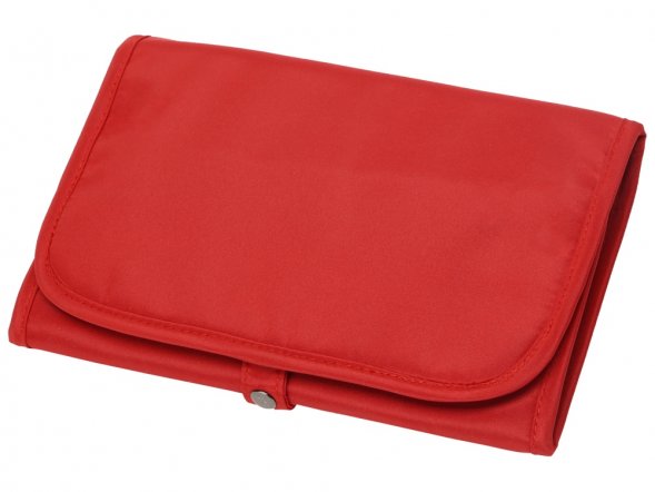 Несессер для путешествий со съемной косметичкой Flat, красный 