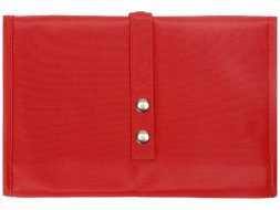 Несессер для путешествий со съемной косметичкой Flat, красный