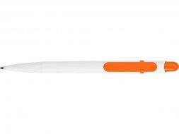 Ручка шариковая Этюд, белый/оранжевый