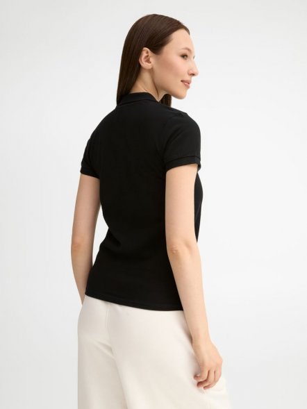 Рубашка поло женская People 210, черная 