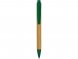 Ручка шариковая Borneo из бамбука, зеленый, черные чернила 