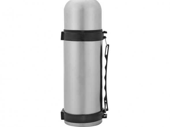 Термос на 1000 мл с ремнем и ручкой для переноски 