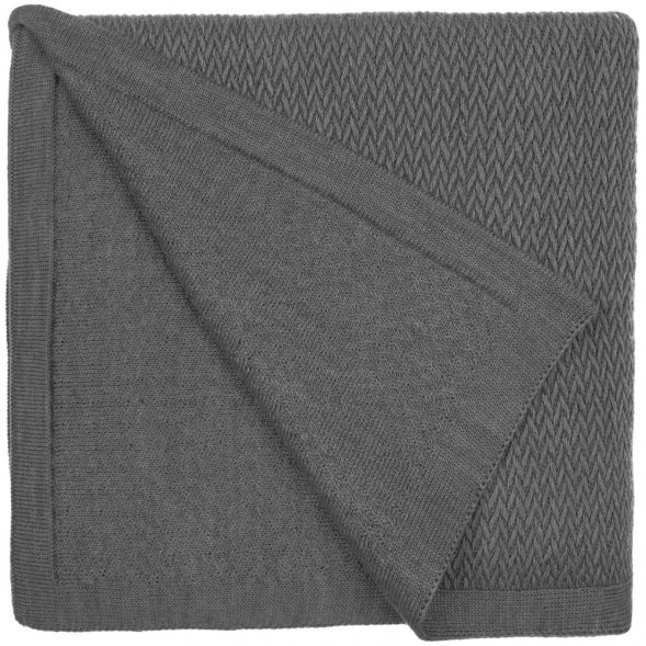 Плед Ornato, серый (кварцевый меланж) 