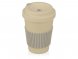 Термокружка Muffin из натуральных волокон, бежевый 