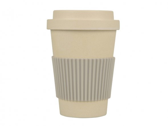 Термокружка Muffin из натуральных волокон, бежевый 