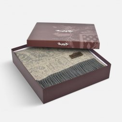 Плед Magnolia, коричневый