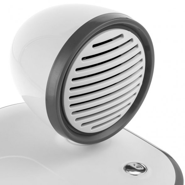 Лампа с колонкой и беспроводной зарядкой Flashback, белая 