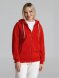 Толстовка на молнии с капюшоном Unit Siverga, красная 