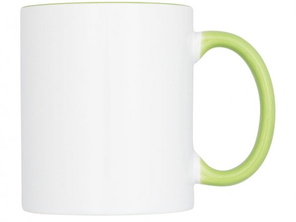 Цветная кружка Pix для сублимации, белый/зеленый 