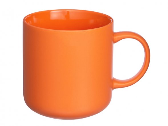 Кружка матовая Rita, 410мл, оранжевый 