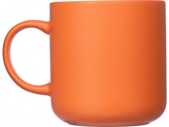 Кружка матовая Rita, 410мл, оранжевый 