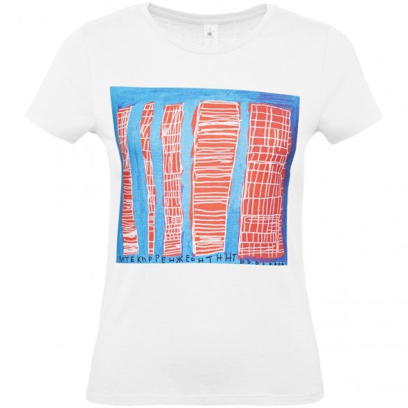 Футболка женская «Небоскребы», белая 