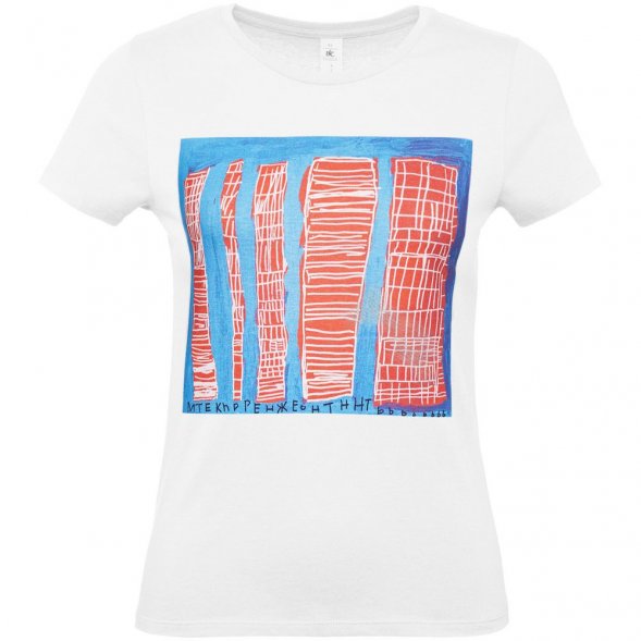 Футболка женская «Небоскребы», белая 