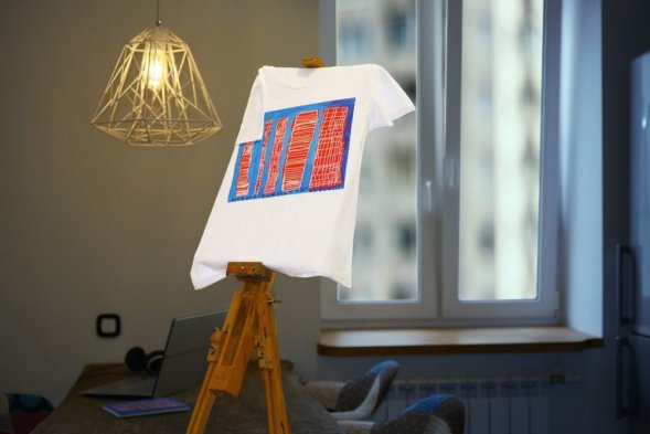 Футболка женская «Небоскребы», белая 