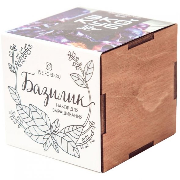 Набор для выращивания «Экокуб Lite», базилик 