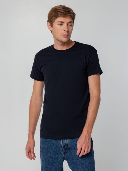 Футболка унисекс T-bolka 140, темно-синяя 