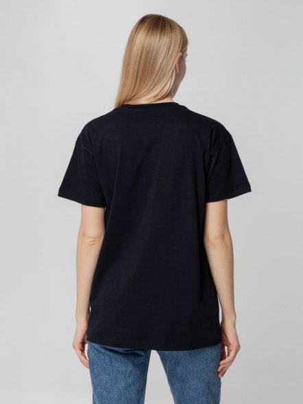 Футболка унисекс T-bolka 140, темно-синяя 