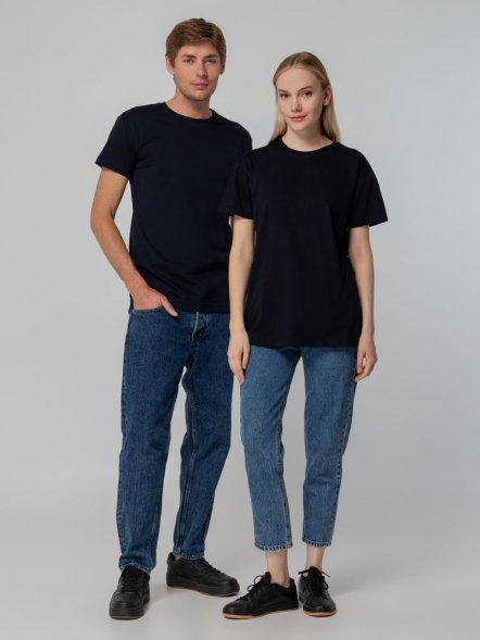 Футболка унисекс T-bolka 140, темно-синяя 