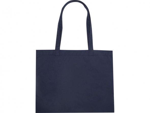 Kai круглая эко-сумка из переработанного материала, сертифицированного согласно GRS - Темно - синий 