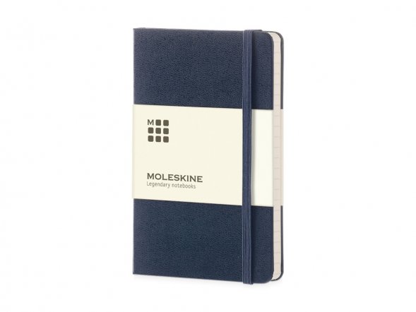 Записная книжка Moleskine Classic (в линейку) в твердой обложке, Large (13х21см), синий 