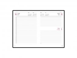 Ежедневник А5 датированный Leader 2025, черный