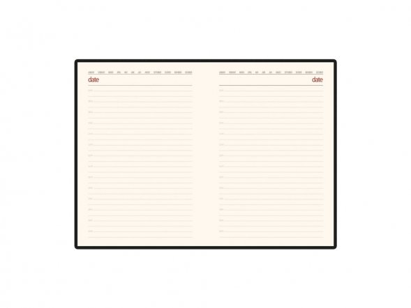 Ежедневник недатированный А5 Senate с магнитным клапаном, бордовый 