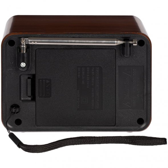 Bluetooth-колонка с радио Beatnik, коричневая 