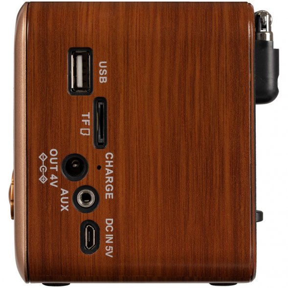 Bluetooth-колонка с радио Beatnik, коричневая 