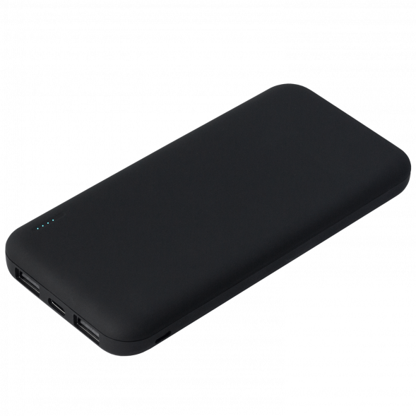 Внешний аккумулятор с подсветкой Luce 10000 mAh, черный 