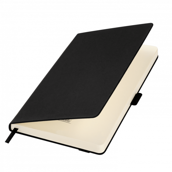 Ежедневник Alpha недатированный, черный/бежевый 