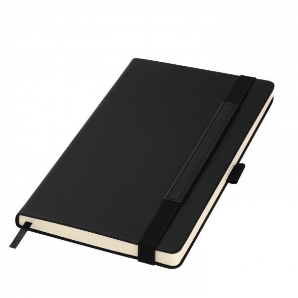 Ежедневник Alpha недатированный, черный/бежевый 