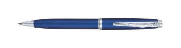 Ручка шариковая Pierre Cardin GAMME Classic с поворотным механизмом, синий матовый/серебро 