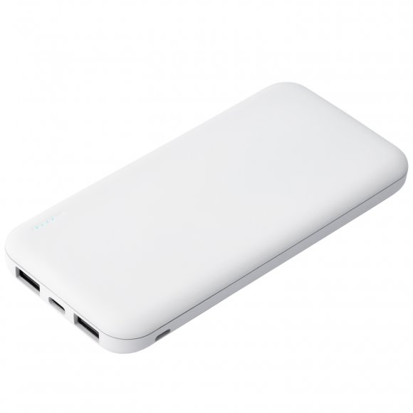 Внешний аккумулятор с подсветкой Luce 10000 mAh, белый 