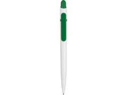 Ручка шариковая Этюд, белый/зеленый