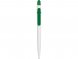 Ручка шариковая Этюд, белый/зеленый 