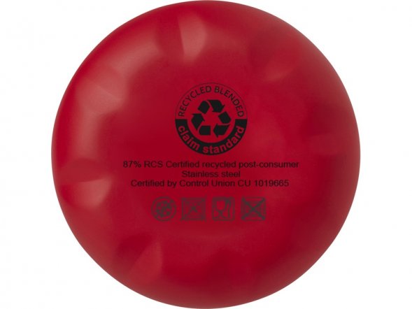 Бутылка Cove из переработанной нержавеющей стали, с вакуумной изоляцией, 500мл - Красный 