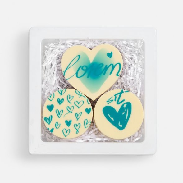 Набор из 3 печений Dream White на заказ 