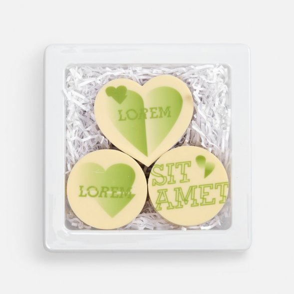 Набор из 3 печений Dream White на заказ 