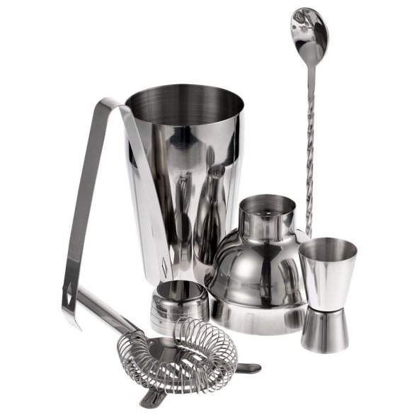 Набор для приготовления коктейлей Troubleshooter, серебристый 