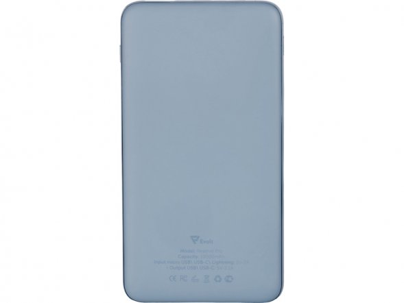 Внешний аккумулятор Reserve Pro, 10 000 mah, антрацит 