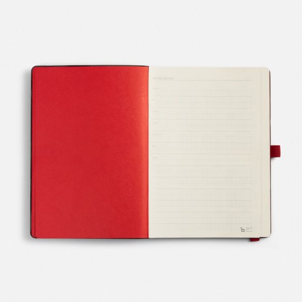 Ежедневник Peel Flex, недатированный, красный 