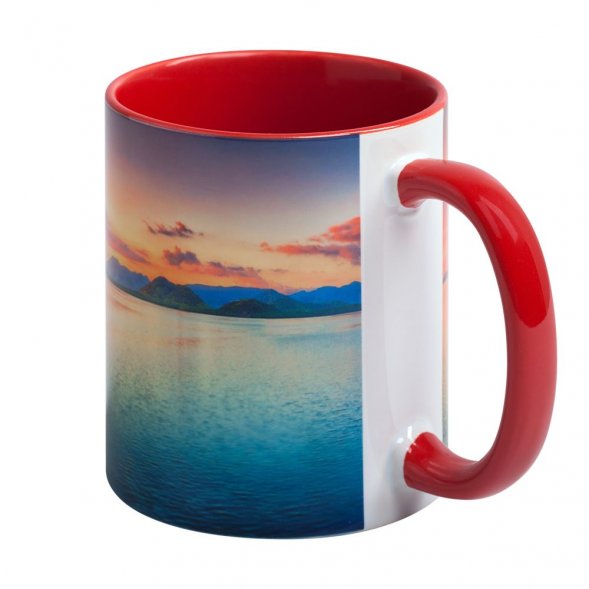 Кружка Promo Plus для сублимационной печати, красная 