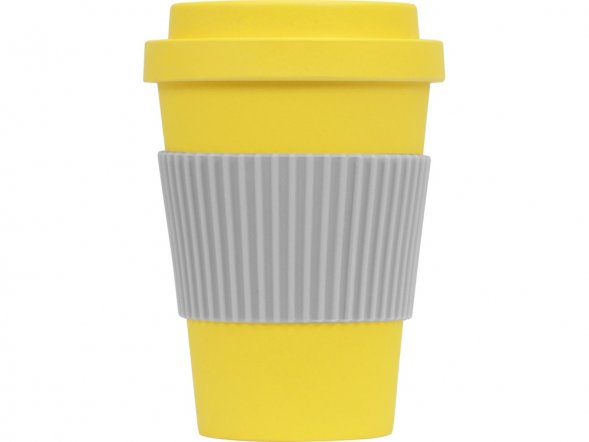 Термокружка Muffin из натуральных волокон, желтый 